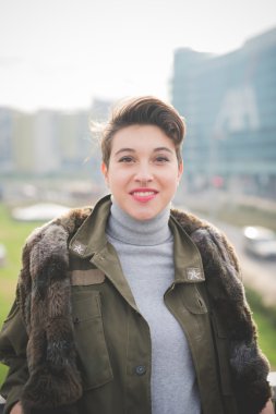 Genç güzel hippi kız