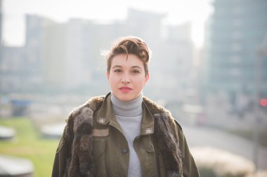 Genç güzel hippi kız