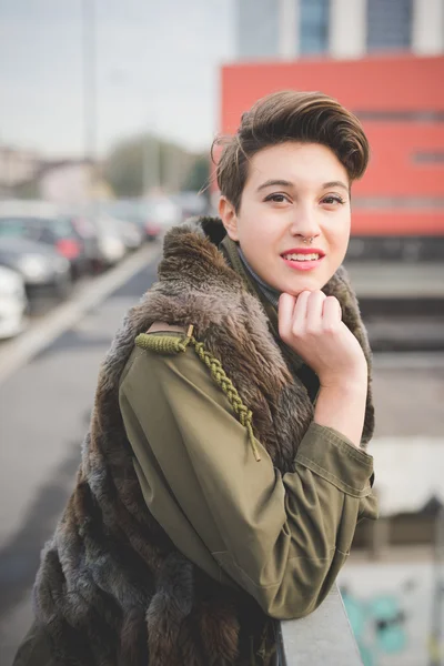 Young hipster woman — Stock Photo, Image