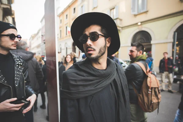 Människor under Milano Fashion week — Stockfoto