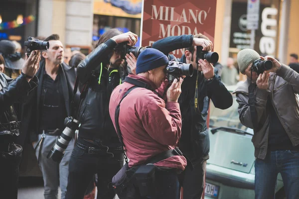 Milano Moda Haftası sırasında insanlar — Stok fotoğraf