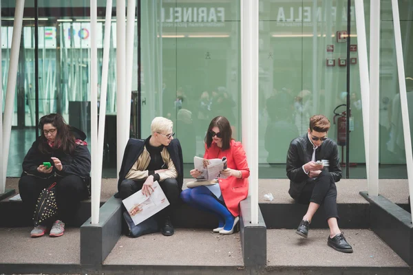 People during Milan Fashion week — Stock Photo, Image