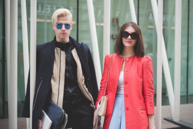 Milano Moda Haftası sırasında insanlar