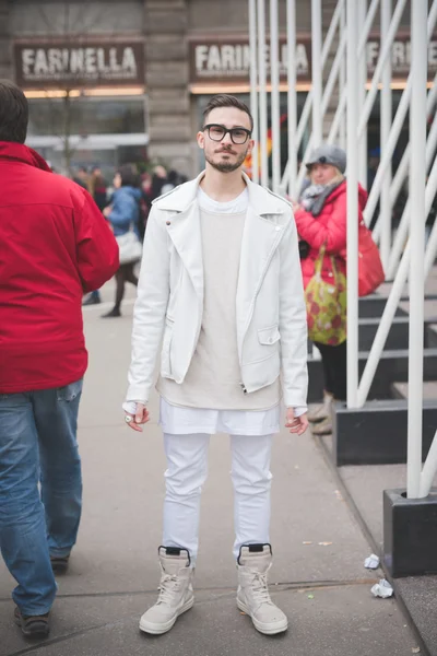 Människor under Milano Fashion week — Stockfoto