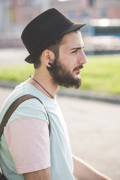 Beau hipster homme moderne — Photo