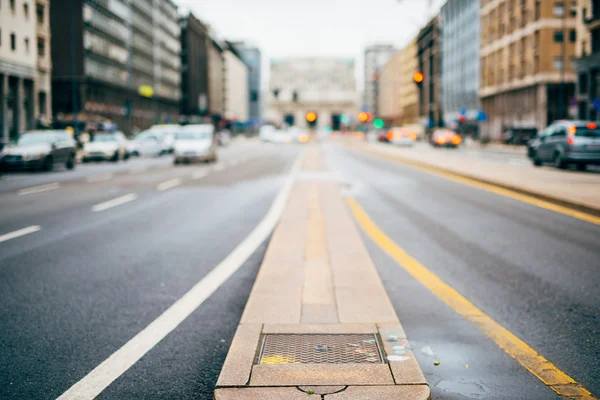 Suddig staden och folket stadsbilden — Stockfoto