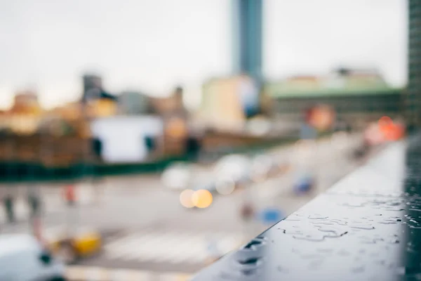 Blurred city and people urban scene — Stock Photo, Image