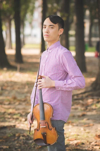 Crazy funny musician — Stock Photo, Image