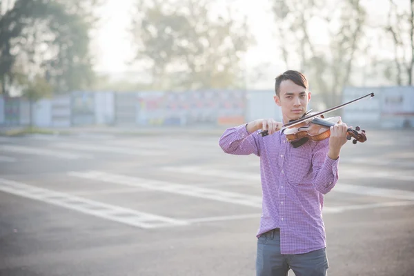 Crazy funny musician — Stock Photo, Image