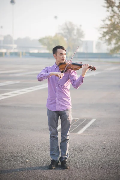 Crazy funny musician — Stock Photo, Image