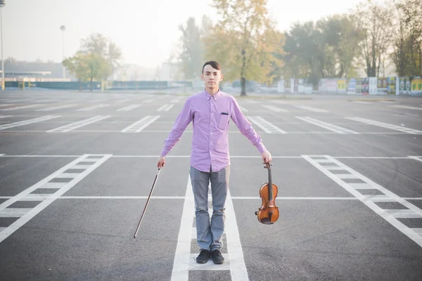 Crazy funny musician — Stock Photo, Image