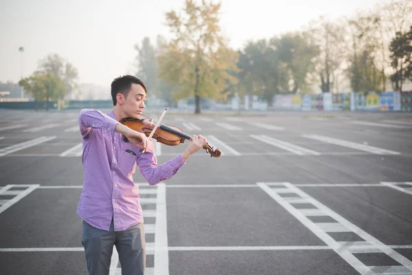 Pazzo divertente musicista — Foto Stock