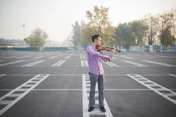 Crazy funny musician — Stock Photo, Image