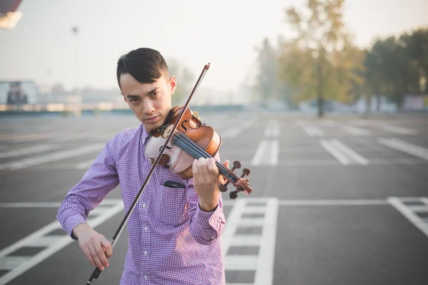 Crazy funny musician — Stock Photo, Image