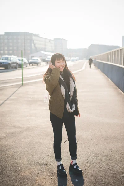 Asiatique hipster femme — Photo