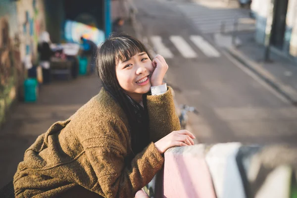 Asiático hipster mulher — Fotografia de Stock