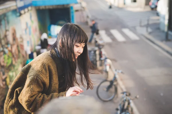 Aziatische hipster vrouw — Stockfoto