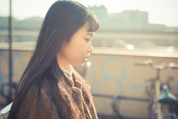 Asian hipster woman — Stock Photo, Image