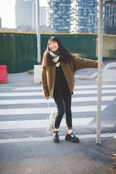 Asiatico hipster donna — Foto Stock