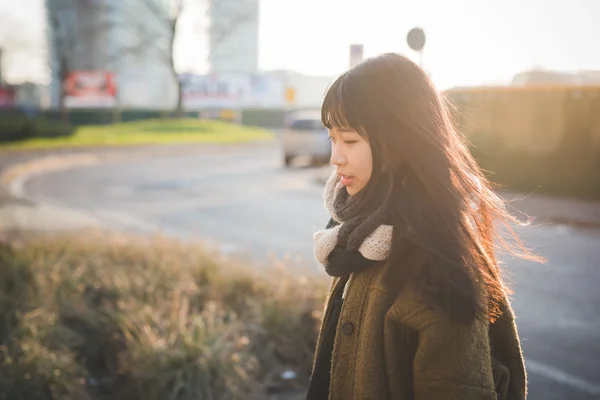 Aziatische hipster vrouw — Stockfoto