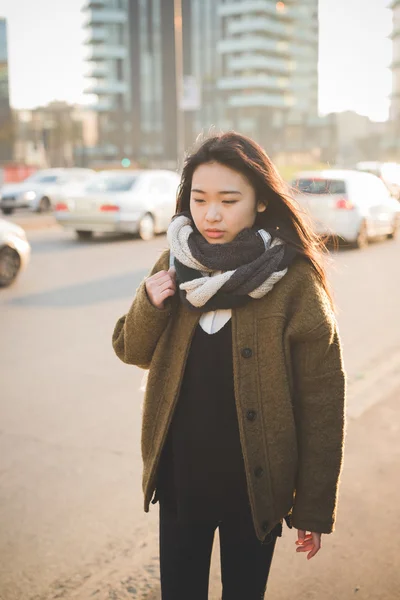 Asiatiska hipster kvinna — Stockfoto