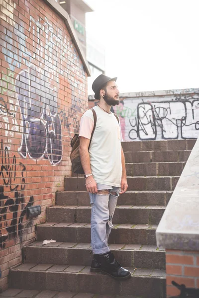 Hipster gay moderno uomo — Foto Stock