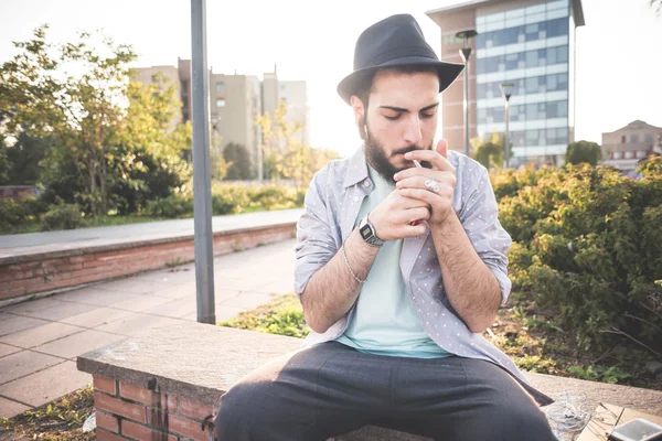 Hipster gay moderna människan — Stockfoto