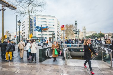 Barselona şehir merkezinde