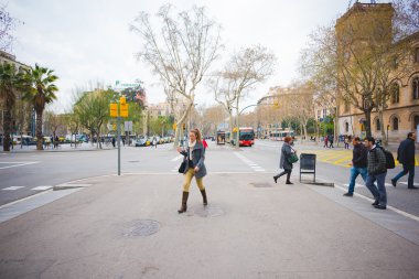 Barselona şehir merkezinde