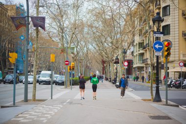 Barselona şehir merkezinde