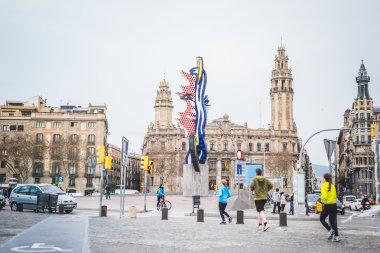 Barselona şehir merkezinde