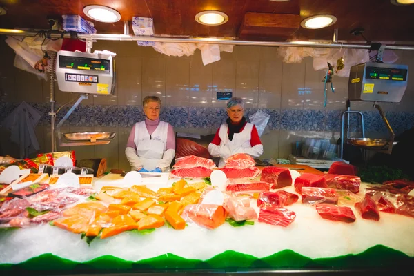 Rynku Boqueria w Barcelona — Zdjęcie stockowe