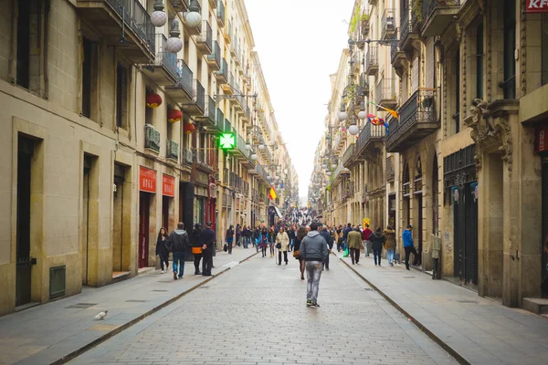 바르셀로나 시내 중심가 — 스톡 사진