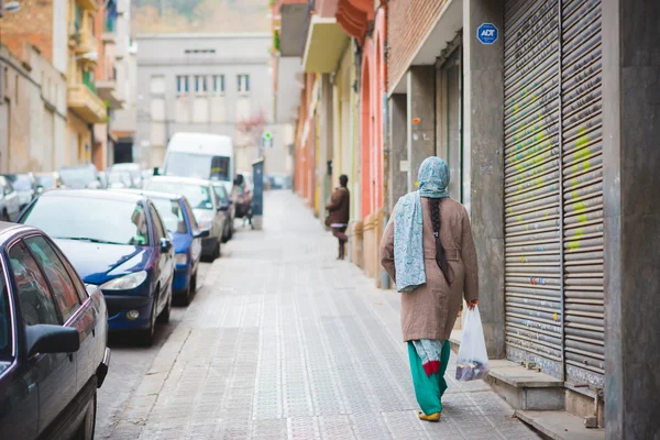 Barselona şehir merkezinde — Stok fotoğraf