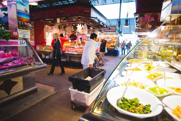 Boqueria tržiště v Barceloně — Stock fotografie