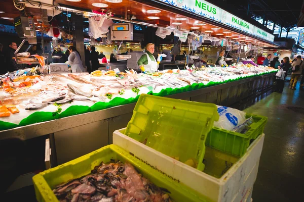 Rynku Boqueria w Barcelona — Zdjęcie stockowe