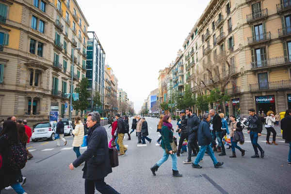 Κέντρο της πόλης της Βαρκελώνης — Φωτογραφία Αρχείου