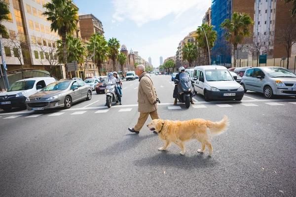 Barcelonan keskusta — kuvapankkivalokuva