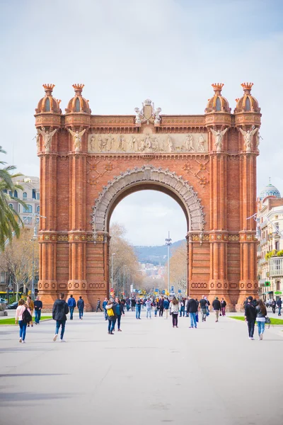 巴塞罗那的Arc de Triomf — 图库照片