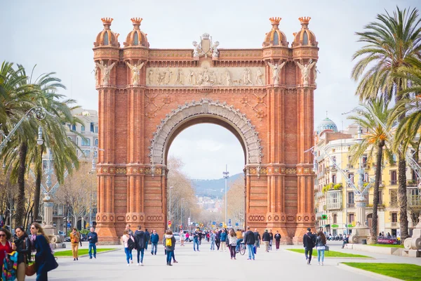 Arco do Triunfo em Barcelona — Fotografia de Stock
