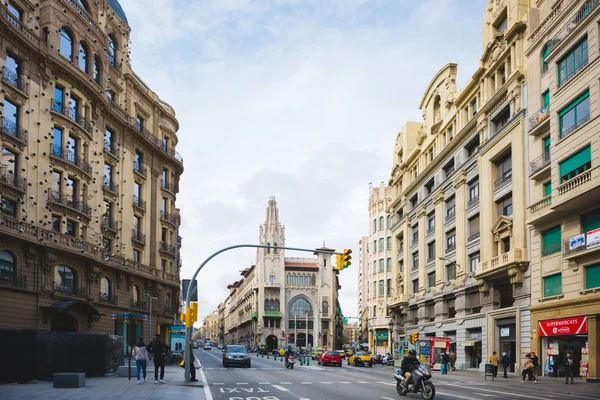 Stadtzentrum von Barcelona — Stockfoto