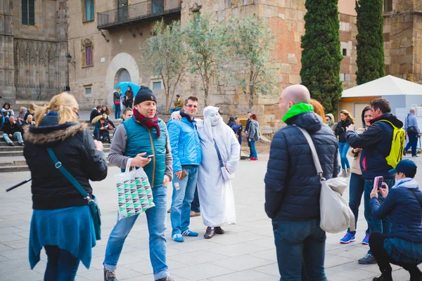 Centrum van de stad Barcelona — Stockfoto