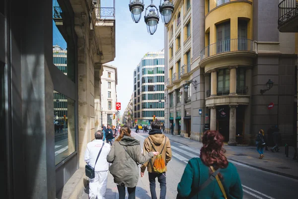 바르셀로나 시내 중심가 — 스톡 사진