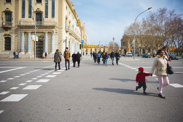 Centrum van de stad Barcelona — Stockfoto