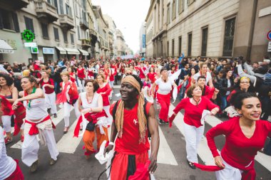 Milano'da düzenlenen kurtuluş kutlamaları