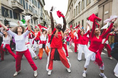 Milano'da düzenlenen kurtuluş kutlamaları
