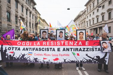 Milano'da düzenlenen kurtuluş kutlamaları