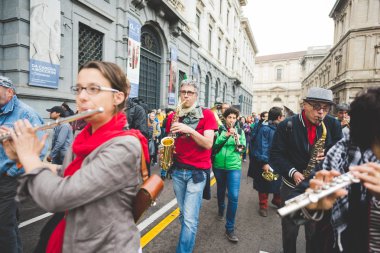 Milano'da düzenlenen kurtuluş kutlamaları