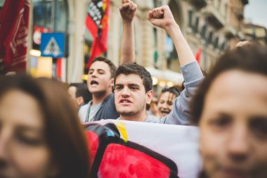 Milano'da düzenlenen kurtuluş kutlamaları