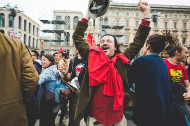 Milano'da düzenlenen kurtuluş kutlamaları
